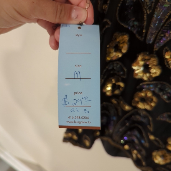 Vintage sequin going out top - Picture 4 of 4